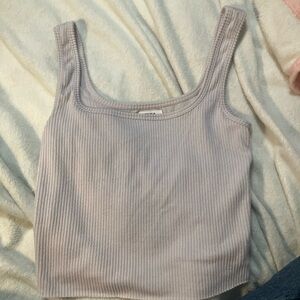 RVCA Women's Ribbed Tank Top - Light Gray